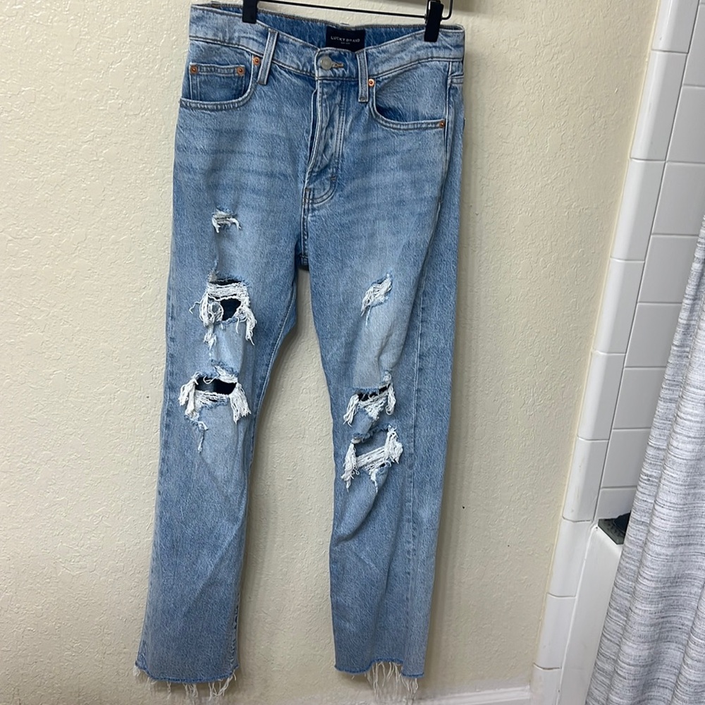 High-Waisted Lucky Brand Jeans